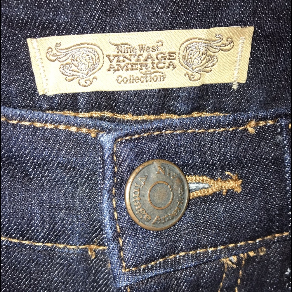 Vintage America Slim Bootcut Blue Jeans Size 29/33 | Bootcut 29 Waist 33 Long - Picture 9 of 14